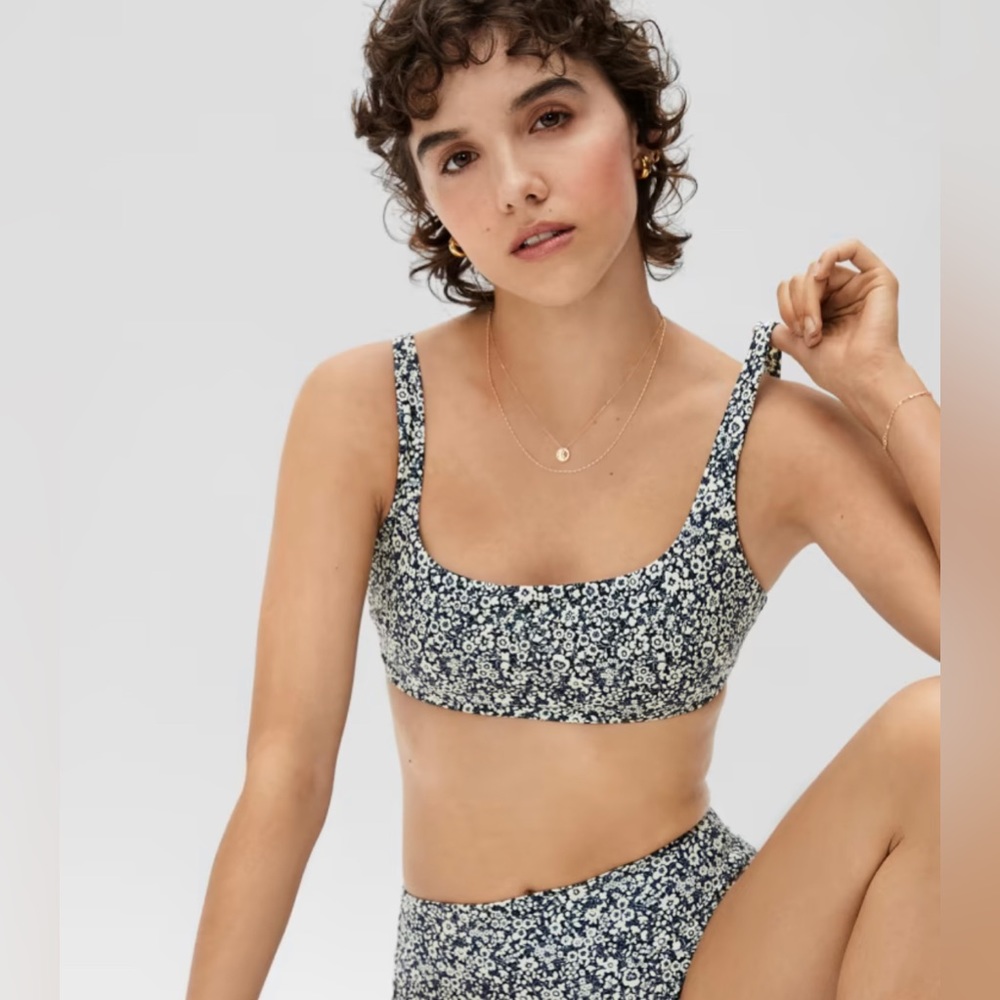 Floral high waist bikini